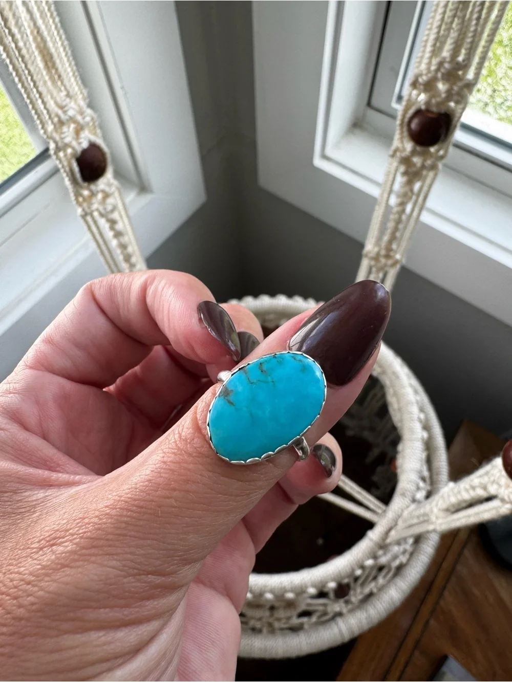 Turquoise ring, size 9.5